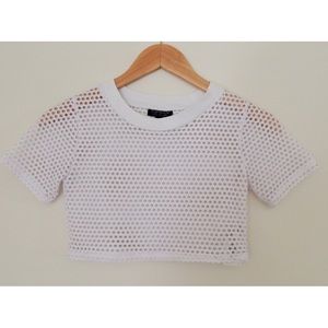 Topshop White Crop Top